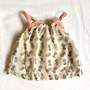 miniville pineapple print flowy summer tank top 6 months baby girl